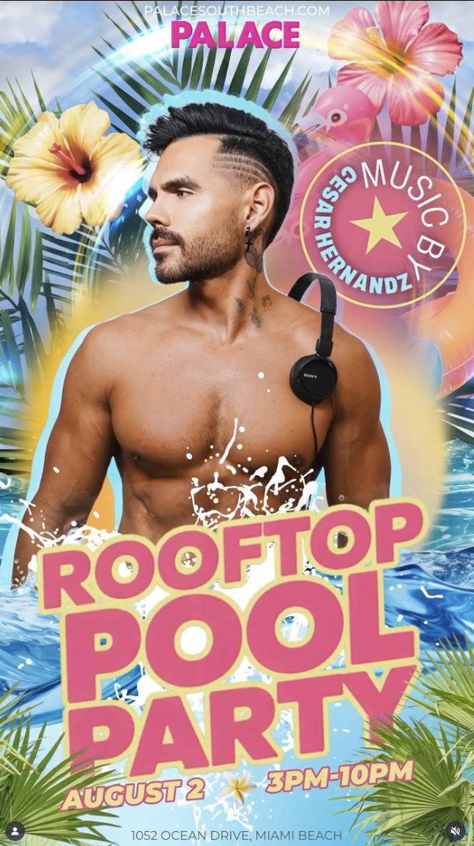 Palace Rooftop Pool Party